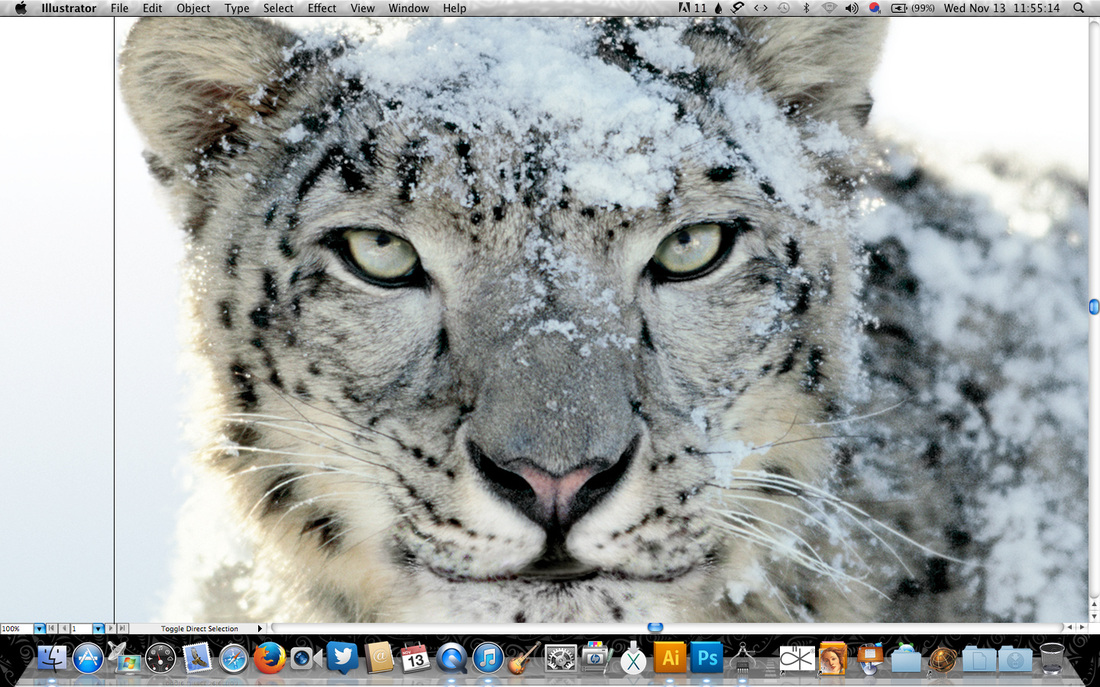 mava. art, Snow Leopard